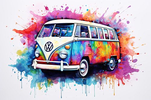 Volkswagen hippie bus by Imagine