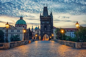 Charles Bridge in the morning by Manjik Pictures