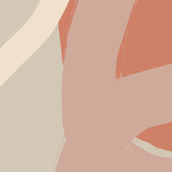 Abstract art. Lines in pink , white and grey IIII by Dina Dankers