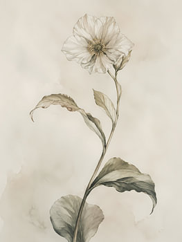 Studie einer einzelnen Blume