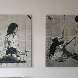 Customer photo: SWING by LOUI JOVER, on canvas