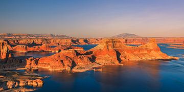 Coucher de soleil à Alstrom Point, lac Powell, Utah