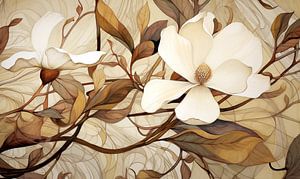 Magnolia Abstract van Jacky