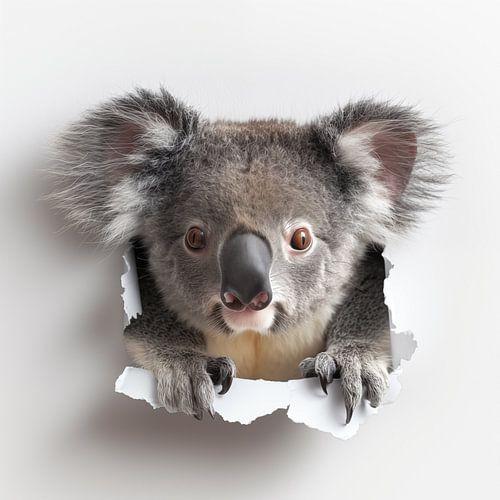 Koala aus der Wand
