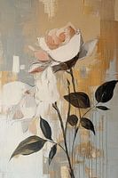 Soft Petals Against Gold