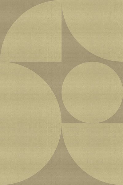 Abstract Geometric Shapes in Neutral Colors. Pattern in sand colors. by Abstract Minimalist Art