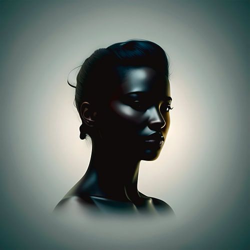 Dark & Moody 2 Zwarte Vrouw In Het Licht