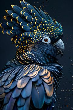 Exotische Papegaai met Levendige Kleuraccenten van De Muurdecoratie