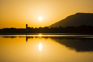 Sonnenaufgang am Forggensee