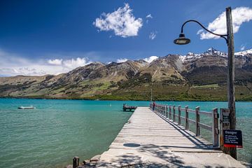 Lake Wakatipu bij Glenorchy, Nieuw Zeeland van Christian Müringer