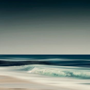 Kristallen golf - Abstract strandtafereel