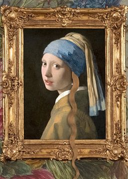 Girl with a Pearl Earring- Wer befreit mich? von Gisela - Art for you