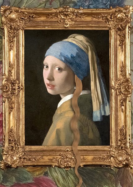 Girl with a Pearl Earring- Wer befreit mich? von Gisela- Art for You