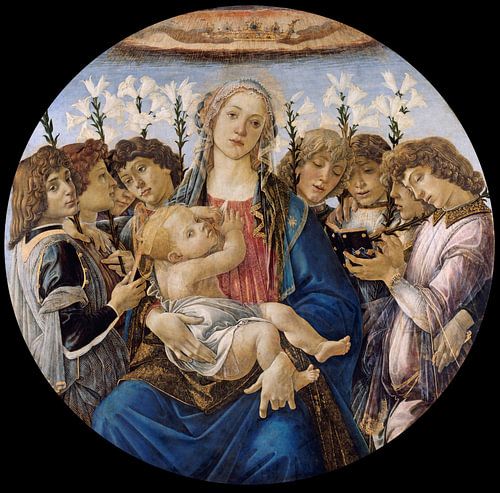 Sandro Botticelli - Mary with the Child and Singing Angels
