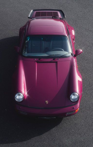 1991 Porsche 964 Turbo Rubystone Red by Gijs Spierings on canvas ...