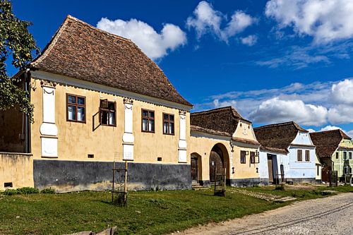 The colourful farmhouses of the Transylvanian Saxons in Romania