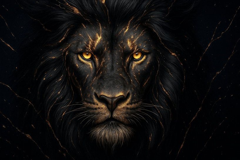 De Gouden Koning - Leeuwen kop van Retinas images