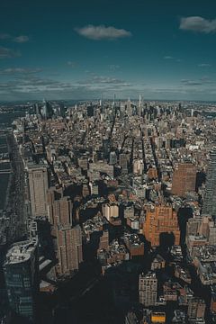 Uitzicht op Manhattan van Endre Lommatzsch