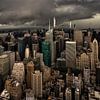 Manhattan New York under threatening skies by Anouschka Hendriks