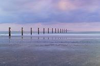 Posts on the beach on the Belgian coast by E Picqtures thumbnail