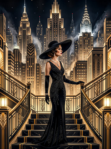 Glamour im Goldenen Zeitalter - Die Nacht gehört ihr – Art-déco-Eleganz