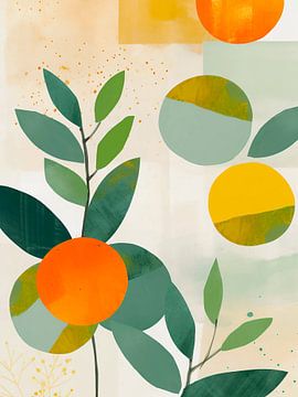 Aquarelle Oranges et Citrons sur haroulita