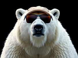 Polar bear in the spotlight by Jean Pierre