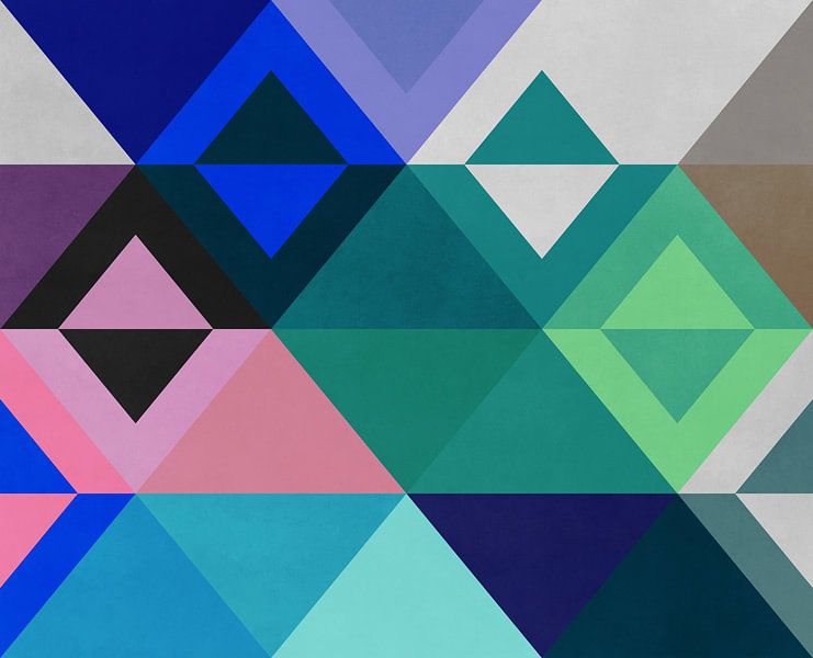 Kleurrijke en leuke geometrie van Georgia Chagas