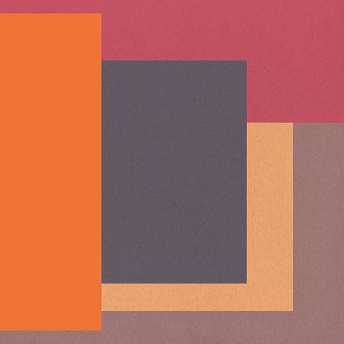 Abstracte geometrische vormen geïnspireerd door Josef Albers.