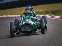 classic formula car coming out of Gerlach bend Zandvoort