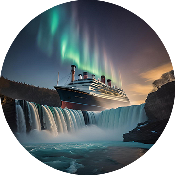Titanic bij de Niagara watervallen van Gert-Jan Siesling