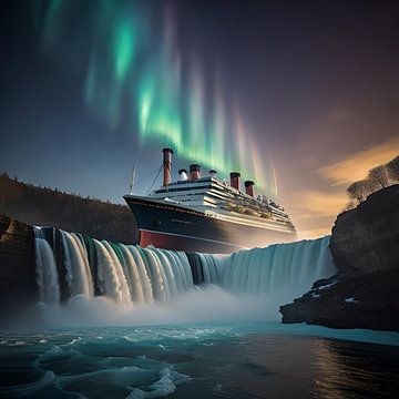 Titanic bij de Niagara watervallen