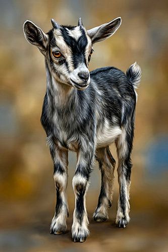 Un chevreau curieux sur Max Steinwald