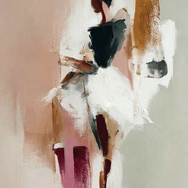 Figuratief portret in pastelkleuren van Studio Allee