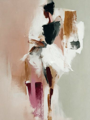 Portrait figuratif en couleurs pastel sur Studio Allee