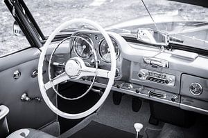 Mercedes-Benz 300SL Roadster interieur van Sjoerd van der Wal Fotografie