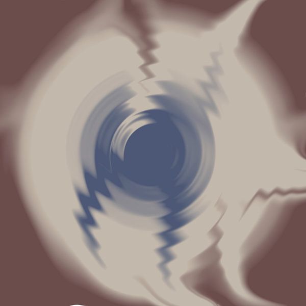 Rimpelingen op het water van Abstract Minimalist Art