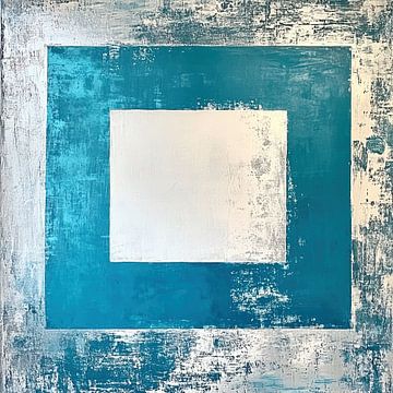 Abstract Turquoise van ARTEO Schilderijen