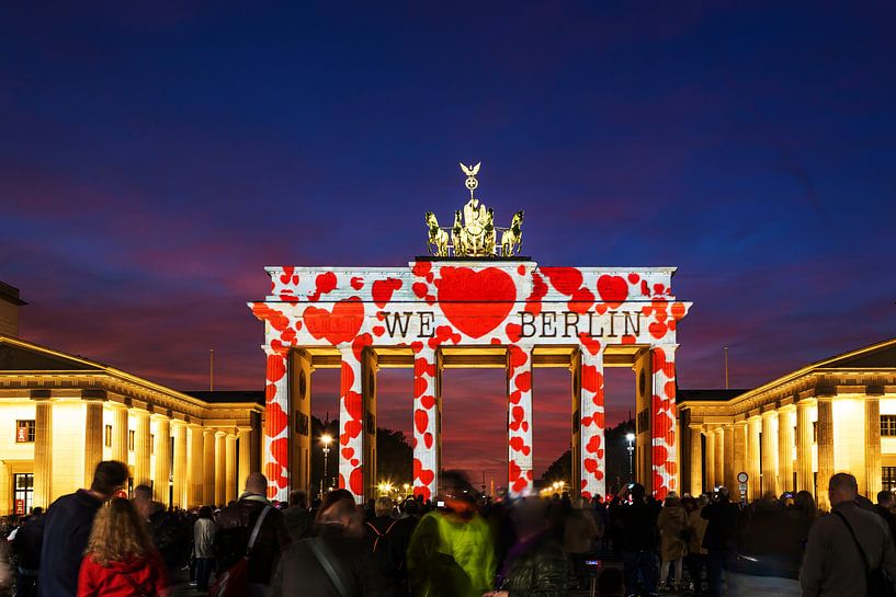 Das Brandenburger Tor Berlin in besonderem Licht von Frank Herrmann