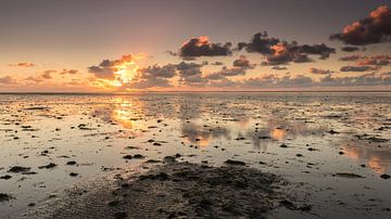 Zonsondergang op het Wad von Harry Kors