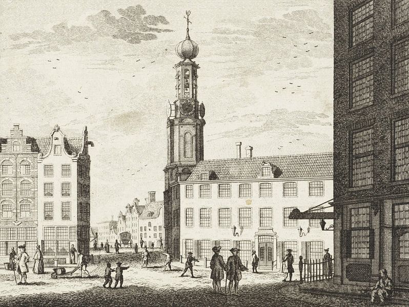 Kalverstraat und die Munttoren in Amsterdam von Atelier Liesjes
