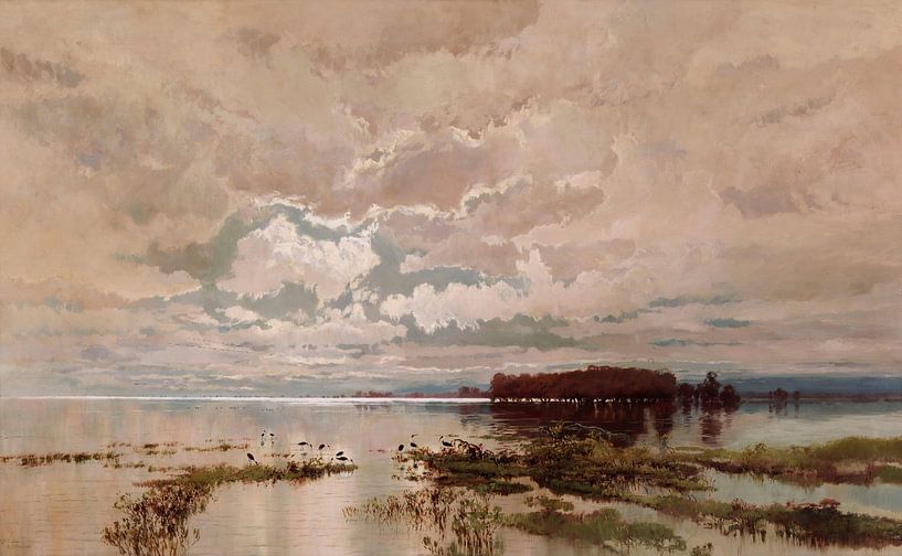 William Piguenit - Die Sintflut in der Darling 1890 von finemasterpiece