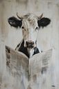 abstract farm cow by Gelissen Artworks thumbnail