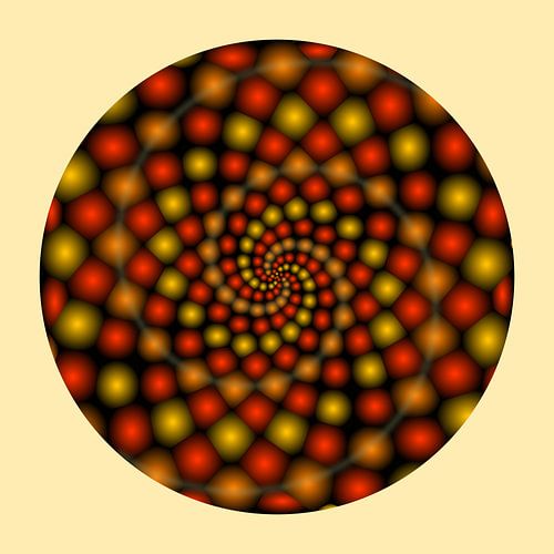 Voronoi Spiral van Frido Verweij