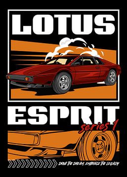 Lotus Esprit Serie 1 Auto van Adam Khabibi
