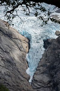 Vue sur le glacier Briksdalsbreen, Norvège