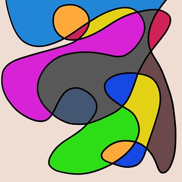 Colours Game II. with lines and surfaces