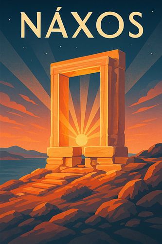 Náxos Griekenland Muurkunst - Oude Poort van de Goden