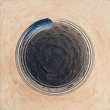 Série Zen cercle abricot sur Claudia Gründler