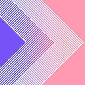 Abstrakte Retro Geometrie Pink